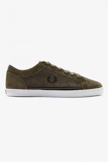 Fred Perry Baseline Miesten Kengät Oliivinvihreä | FI 1939SGLO